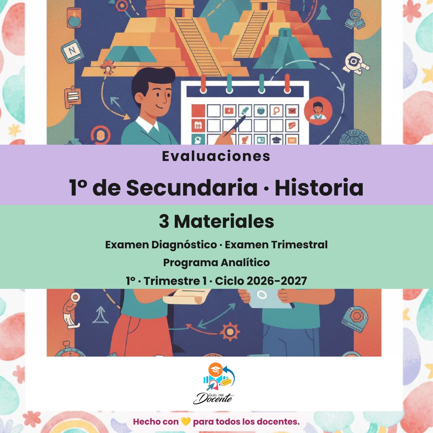 Evaluaciones — Secundaria (Historia I) ciclo 2026-2027