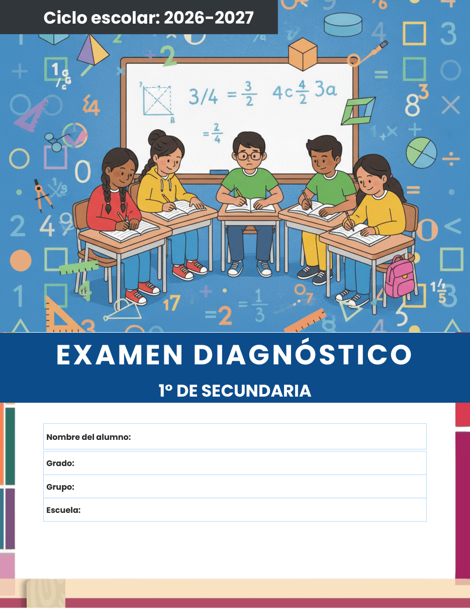 Evaluaciones — Secundaria (Matemáticas I) ciclo 2026-2027