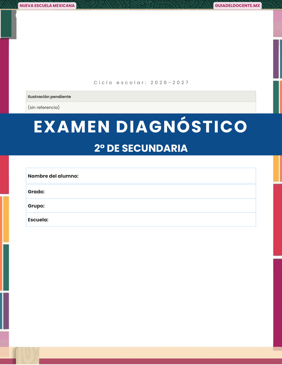 Evaluaciones — Secundaria (Matemáticas II) ciclo 2026-2027
