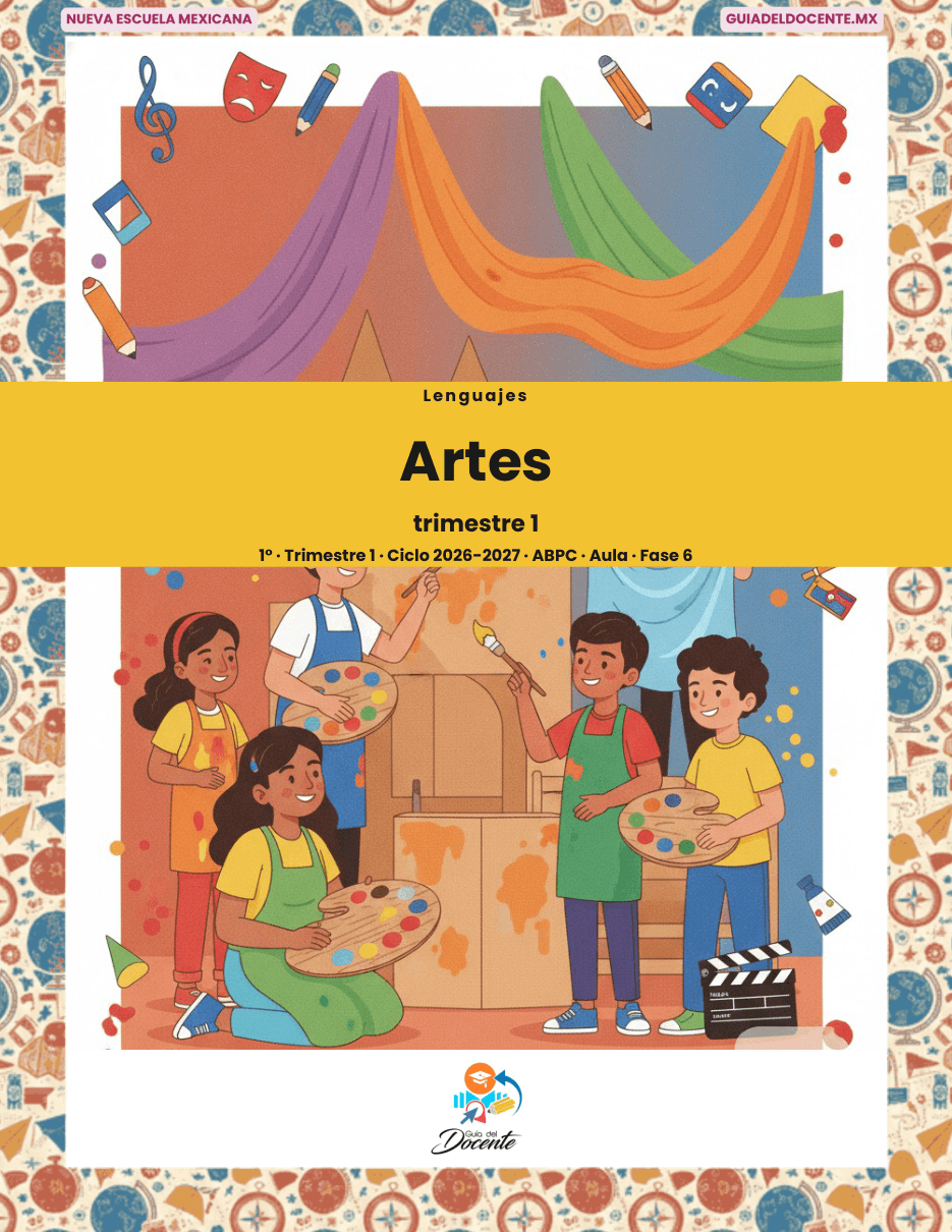 Planeación Nueva Escuela Mexicana Secundaria Artes ciclo 2026-2027 — Portada