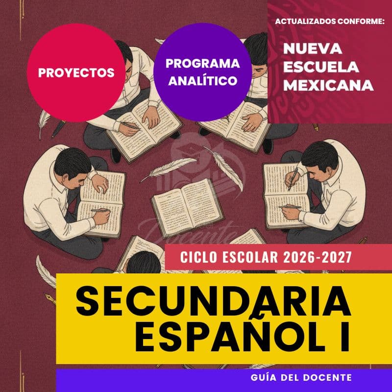 Planeación Nueva Escuela Mexicana Secundaria Español I ciclo 2026-2027