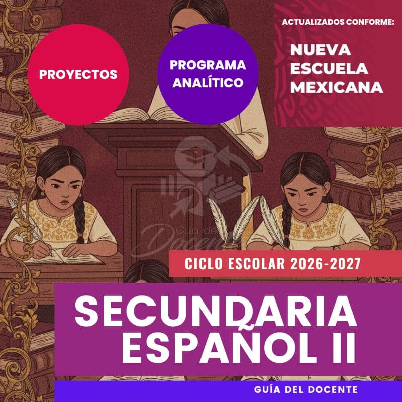 Planeación Nueva Escuela Mexicana Secundaria Español II ciclo 2026-2027