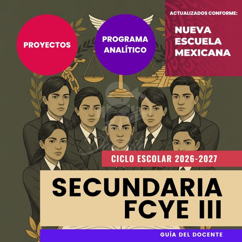 Planeación Nueva Escuela Mexicana Secundaria Formación Cívica y Ética III ciclo 2026-2027