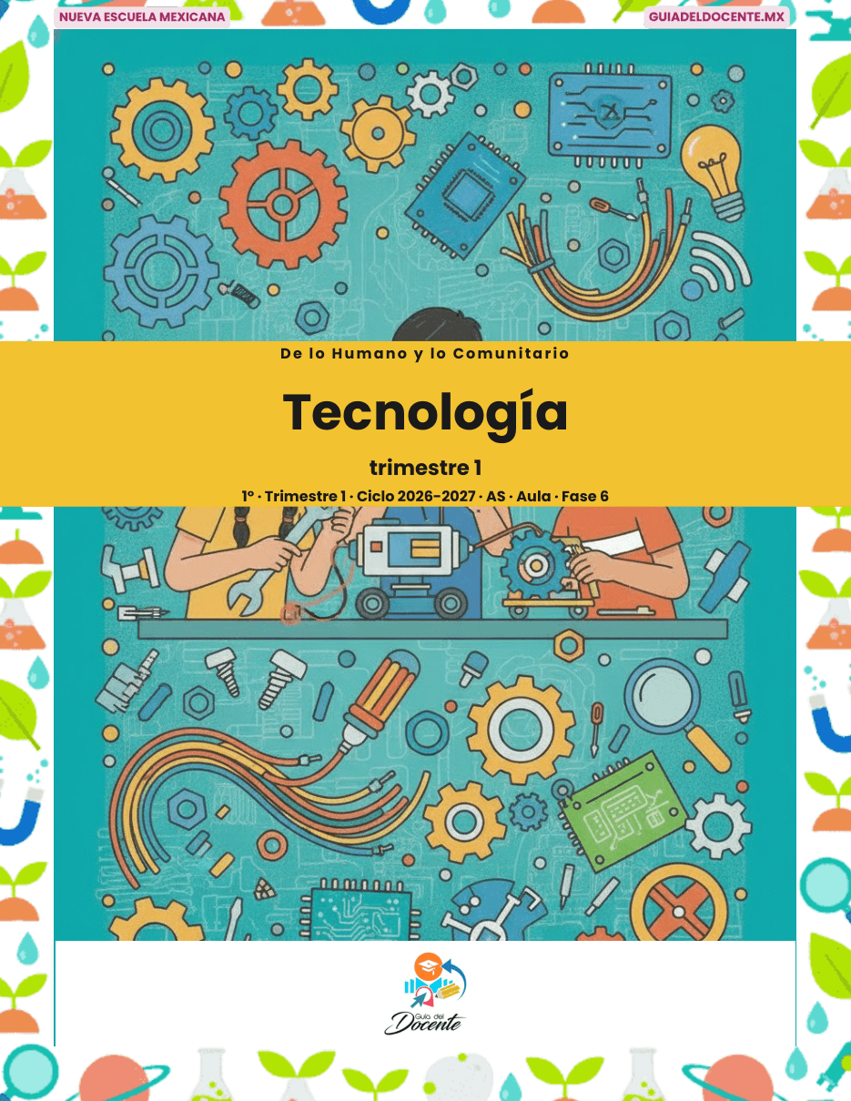 Planeación Nueva Escuela Mexicana Secundaria Tecnología ciclo 2026-2027 — Portada