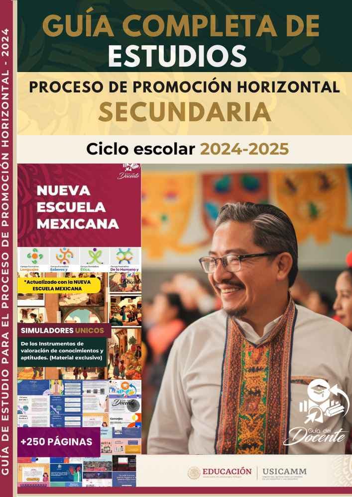 Examen Proceso de Promoción (Horizontal) Secundaria + Temario Desarrollado + Curso 2024