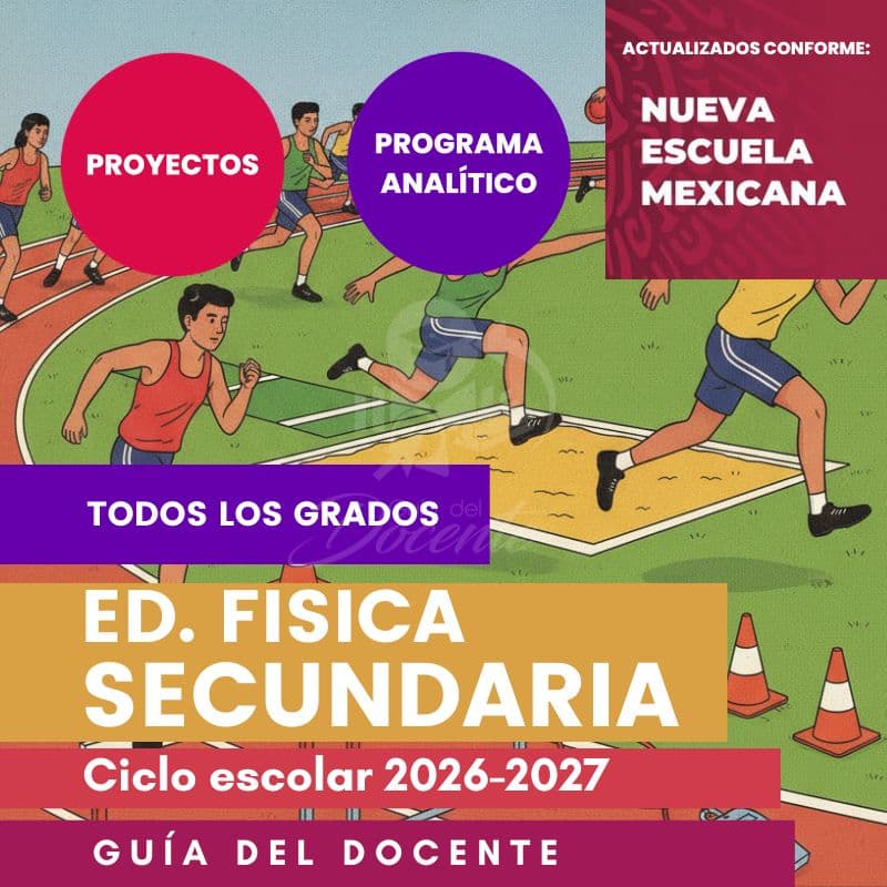 Planeación Nueva Escuela Mexicana Ed. Fisica Secundaria (Todos los grados) ciclo 2025-2026