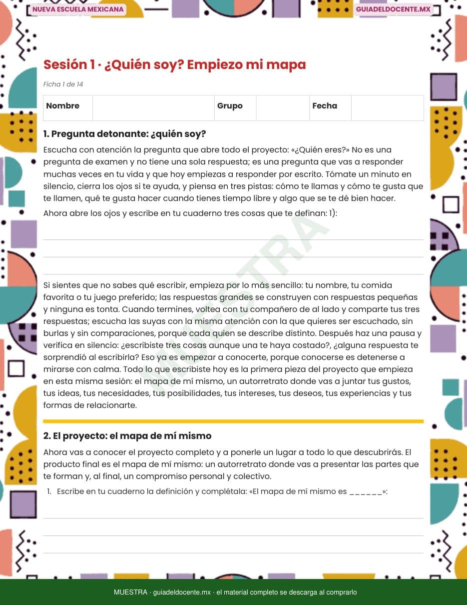 Una ficha del alumno completa