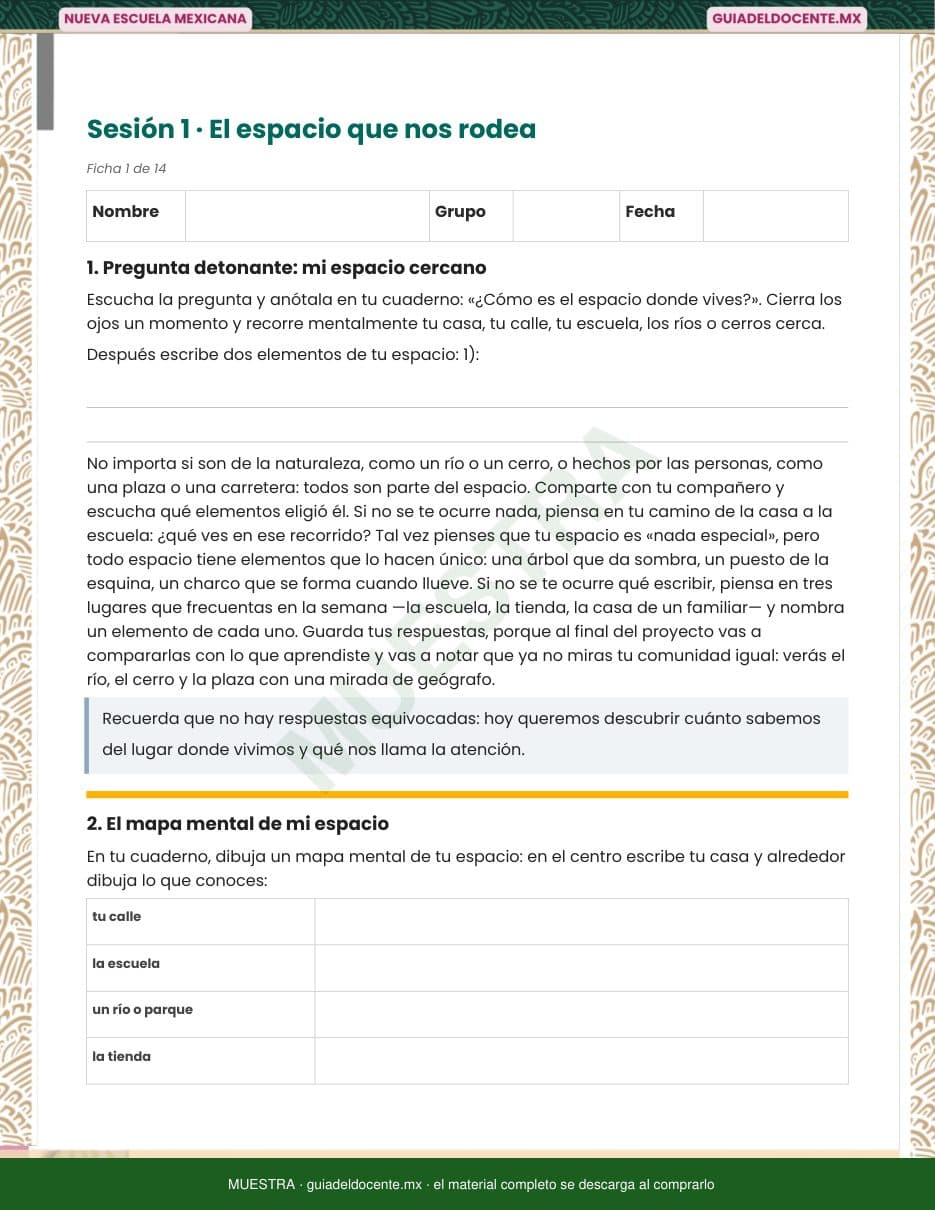 Una ficha del alumno completa