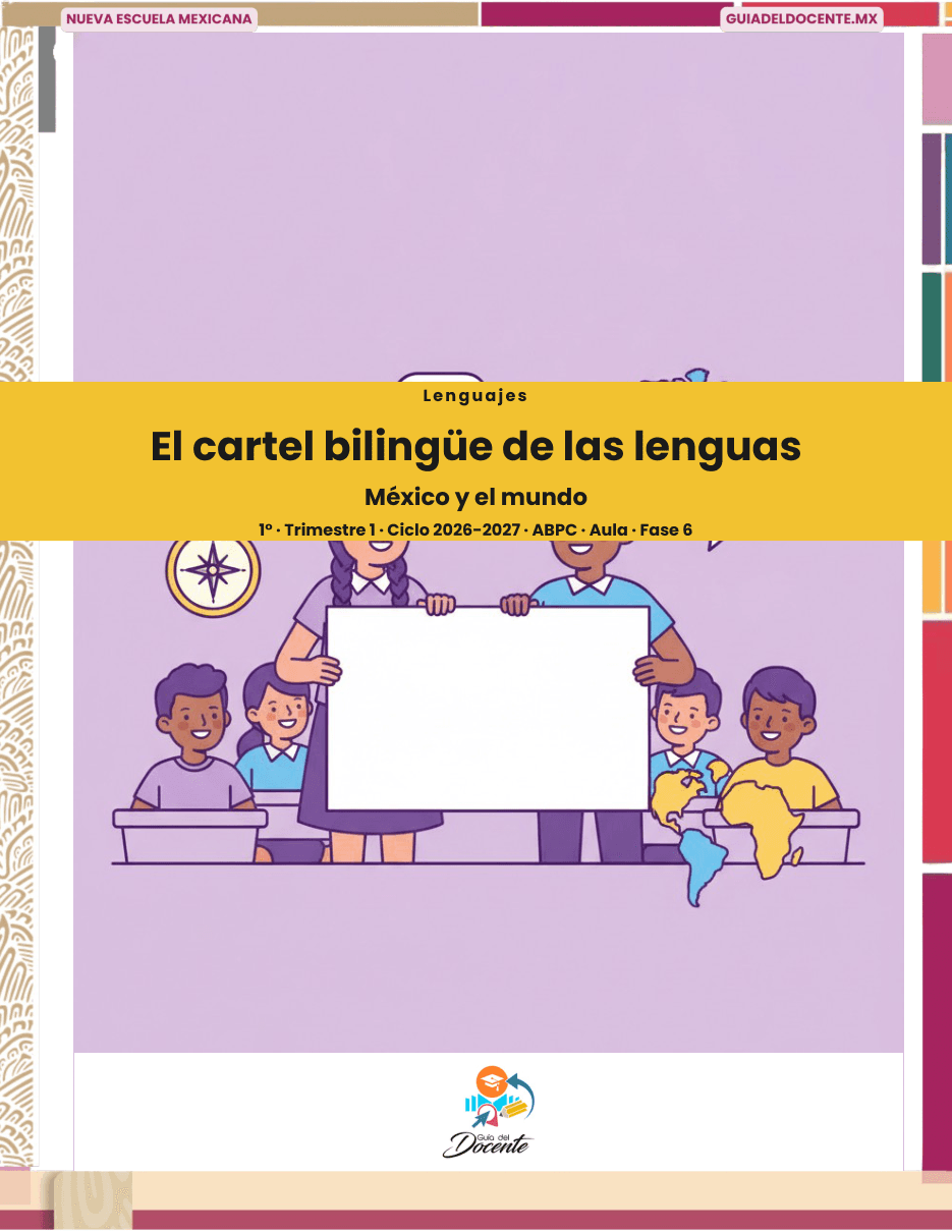 Portada de El cartel bilingüe de las lenguas