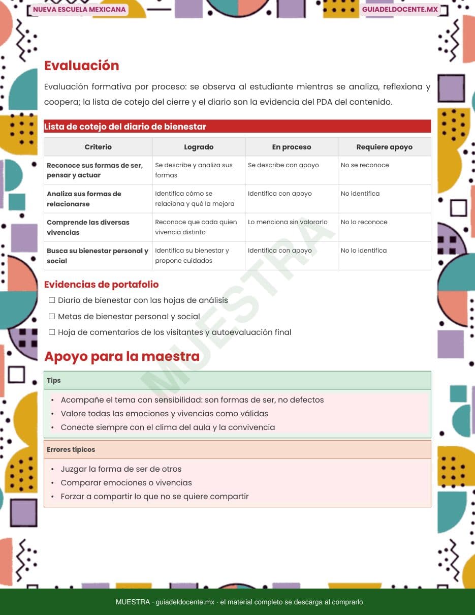 Una página de la guía docente que la acompaña