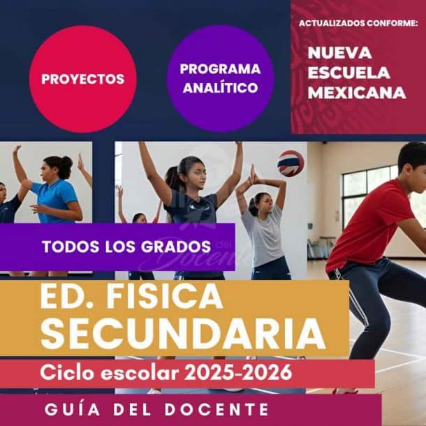 Planeación Nueva Escuela Mexicana Ed. Fisica Secundaria (Todos los grados) ciclo 2025-2026