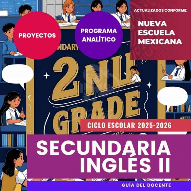 Planeación Nueva Escuela Mexicana Secundaria Ingles II ciclo 2025-2026