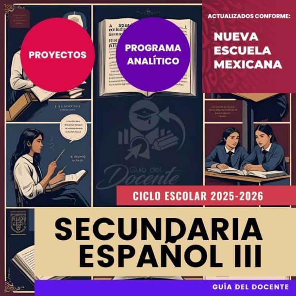 Planeación Nueva Escuela Mexicana Secundaria Español III ciclo 2025-2026