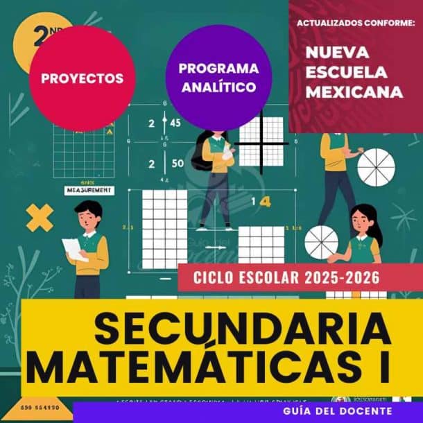 Planeación Nueva Escuela Mexicana Secundaria Matemáticas I ciclo 2025-2026