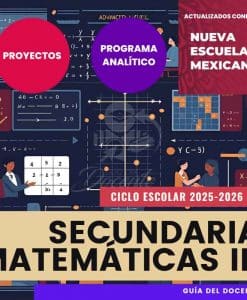 Planeación Nueva Escuela Mexicana Secundaria Matemáticas III ciclo 2025-2026